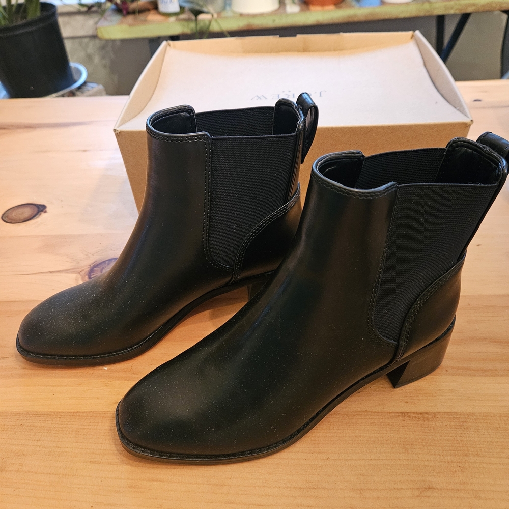 J. Crew Black Ankle Booties